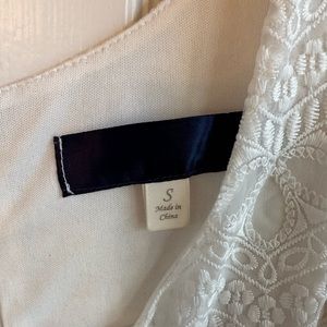 White blouse, beautiful material.